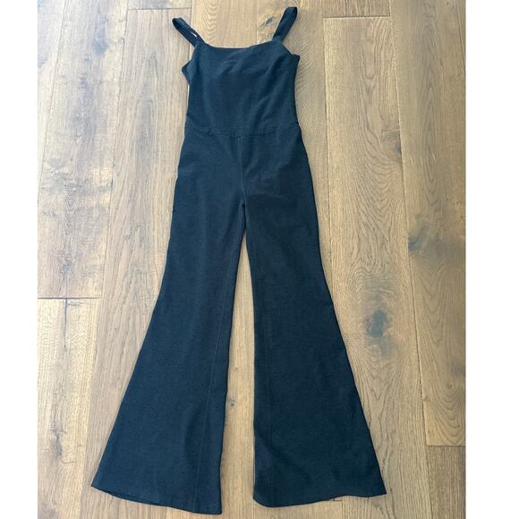 Beyond Yoga Pants - Beyond Yoga Hit the Scene Flare Jumpsuit Black Womens Size Small